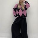 maglione girocollo rombo